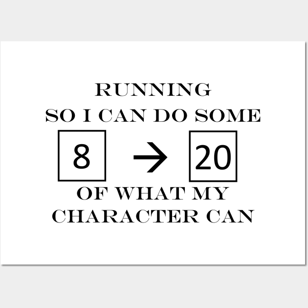 Character Running Shirt Wall Art by adventuringguild